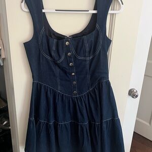 Stylish Blue Denim Mini Dress